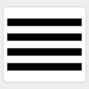 Chic+Modern Black and White Stripes Sticker